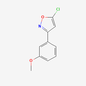 molecular formula C10H8ClNO2 B15369013 5-Chloro-3-(3-methoxyphenyl)-1,2-oxazole CAS No. 51726-15-9