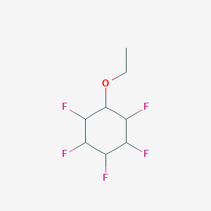 molecular formula C8H11F5O B15369069 1-ethoxy-2,3,4,5,6-pentafluorocyclohexane 