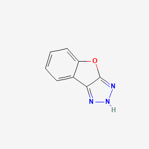 molecular formula C8H5N3O B15369300 2H-Benzofuro[2,3-d]triazole 