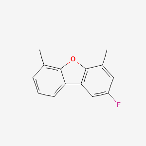 molecular formula C14H11FO B15369312 2-Fluoro-4,6-dimethyldibenzo[b,d]furan 