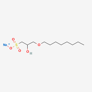 1-Propanesulfonic acid, 2-hydroxy-3-(octyloxy)-, monosodium salt