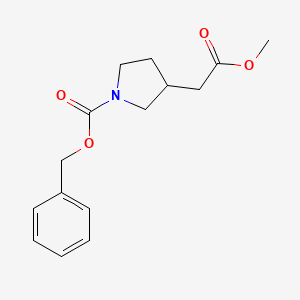 Benzyl 3-(2-methoxy-2-oxoethyl)pyrrolidine-1-carboxylate