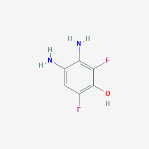 molecular formula C6H6F2N2O B15369480 3,4-Diamino-2,6-difluorophenol 