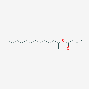 molecular formula C17H34O2 B15369482 Butyric acid, 2-tridecyl ester CAS No. 55193-07-2