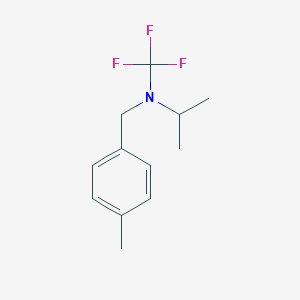 N-(4-methylbenzyl)-N-(trifluoromethyl)propan-2-amine