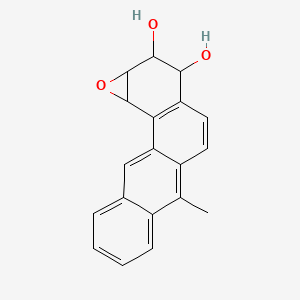 1a,2,3,11c-Tetrahydro-6-methylbenzo(6,7)phenanthro(3,4-b)oxirene-2,3-diol