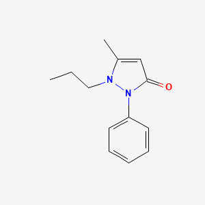 molecular formula C13H16N2O B15369678 5-methyl-2-phenyl-1-propyl-1H-pyrazol-3(2H)-one 