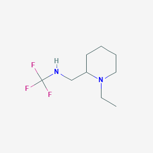 molecular formula C9H17F3N2 B15369685 N-((1-ethylpiperidin-2-yl)methyl)-1,1,1-trifluoromethanamine 