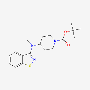 molecular formula C18H25N3O2S B15369699 1-Boc-4-(benzo[D]isothiazol-3-YL-methyl-amino)-piperidine CAS No. 1002355-67-0