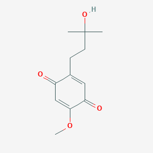 2-(3-Hydroxy-3-methylbutyl)-5-methoxycyclohexa-2,5-diene-1,4-dione