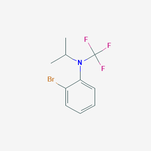 molecular formula C10H11BrF3N B15369747 2-bromo-N-isopropyl-N-(trifluoromethyl)aniline 