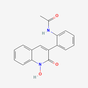 molecular formula C17H14N2O3 B15369750 N-[2-(1-hydroxy-2-oxoquinolin-3-yl)phenyl]acetamide CAS No. 54833-78-2