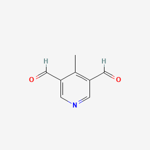 molecular formula C8H7NO2 B15369762 4-Methylpyridine-3,5-dicarbaldehyde CAS No. 71189-73-6