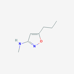 molecular formula C7H12N2O B15369771 N-methyl-5-propylisoxazol-3-amine 