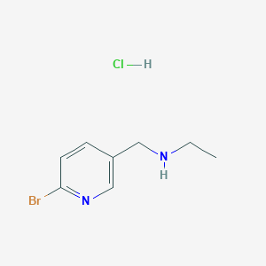 molecular formula C8H12BrClN2 B15369787 (6-Bromo-pyridin-3-ylmethyl)-ethyl-Amine hydrochloride 