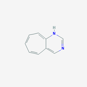 molecular formula C9H8N2 B15369795 1H-Cyclohepta[d]pyrimidine CAS No. 7195-00-8