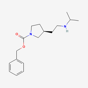 molecular formula C17H26N2O2 B15369798 (R)-benzyl 3-(2-(isopropylamino)ethyl)pyrrolidine-1-carboxylate 