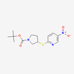 (S)-3-(5-Nitro-pyridin-2-ylsulfanyl)-pyrrolidine-1-carboxylic acid tert-butyl ester