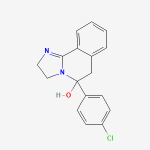 2,3,5,6-Tetrahydro-5-(4-chlorophenyl)-imidazo(2,1-a)isoquinolin-5-ol