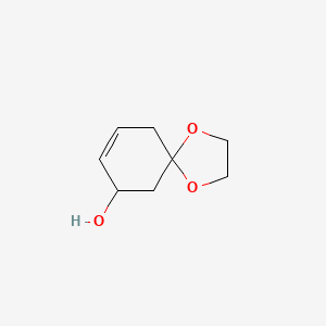 molecular formula C8H12O3 B15369844 1,4-Dioxaspiro[4.5]dec-8-EN-7-OL CAS No. 475051-27-5