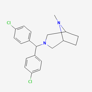 3-[Bis(4-chlorophenyl)methyl]-8-methyl-3,8-diazabicyclo[3.2.1]octane