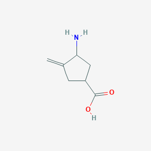 3-Amino-4-methylidenecyclopentane-1-carboxylic acid