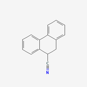 molecular formula C15H11N B15369907 9,10-Dihydrophenanthrene-9-carbonitrile CAS No. 56666-55-8