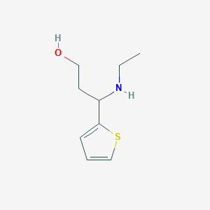 3-(Ethylamino)-3-(thiophen-2-yl)propan-1-ol