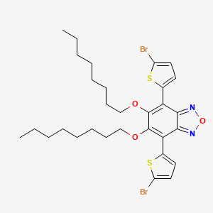 molecular formula C30H38Br2N2O3S2 B15369976 4,7-Bis(5-bromothiophen-2-yl)-5,6-bis(octyloxy)benzo[c][1,2,5] oxadiazole 