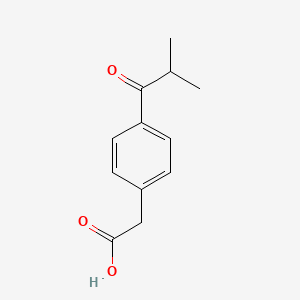 [4-(2-Methylpropanoyl)phenyl]acetic acid