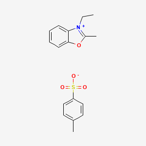 molecular formula C17H19NO4S B15370012 3-ethyl-2-methyl-1,3-benzoxazol-3-ium;4-methylbenzenesulfonate CAS No. 60126-36-5