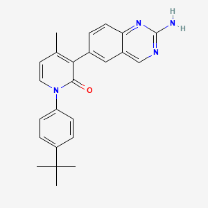 3-(2-aminoquinazolin-6-yl)-1-(4-tert-butylphenyl)-4-methylpyridin-2(1H)-one