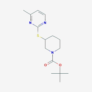 3-(4-Methyl-pyrimidin-2-ylsulfanyl)-piperidine-1-carboxylic acid tert-butyl ester