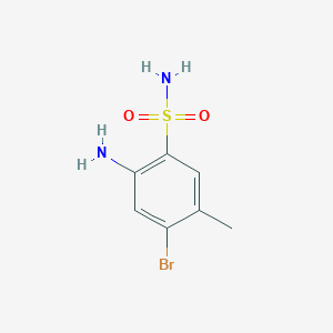 molecular formula C7H9BrN2O2S B15370045 2-Amino-4-bromo-5-methylbenzenesulfonamide CAS No. 240139-74-6