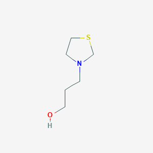 molecular formula C6H13NOS B15370085 3-(1,3-Thiazolidin-3-yl)propan-1-ol CAS No. 777793-70-1