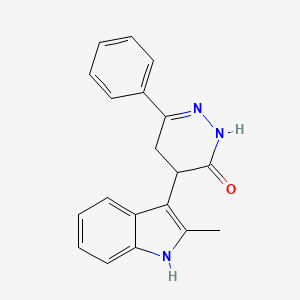 4-(2-Methyl-1H-indol-3-yl)-6-phenyl-4,5-dihydro-3(2H)-pyridazinone