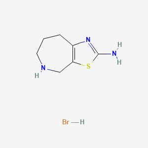 molecular formula C7H12BrN3S B15370105 5,6,7,8-Tetrahydro-4h-thiazolo[5,4-c]azepin-2-ylamine hydrobromide CAS No. 720720-21-8