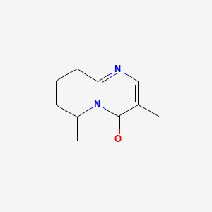 molecular formula C10H14N2O B15370121 4H-Pyrido[1,2-a]pyrimidin-4-one, 6,7,8,9-tetrahydro-3,6-dimethyl- CAS No. 54504-62-0