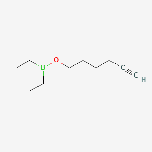 molecular formula C10H19BO B15370133 5-Hexynyl diethylborinate CAS No. 62338-11-8