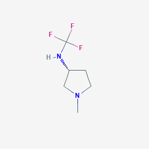 molecular formula C6H11F3N2 B15370145 (R)-1-methyl-N-(trifluoromethyl)pyrrolidin-3-amine 