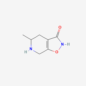 5-Methyl-4,5,6,7-tetrahydroisoxazolo[5,4-c]pyridin-3(2H)-one