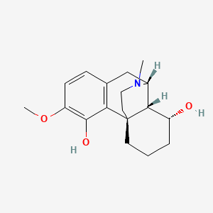 molecular formula C18H25NO3 B15370216 (1R,9R,10R,11R)-4-methoxy-17-methyl-17-azatetracyclo[7.5.3.01,10.02,7]heptadeca-2(7),3,5-triene-3,11-diol CAS No. 63701-83-7