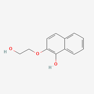 molecular formula C12H12O3 B15370243 1-NAPHTHOL, 2-(beta-HYDROXYETHOXY)- CAS No. 63979-20-4