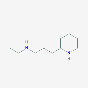 molecular formula C10H22N2 B15370253 N-ethyl-3-(piperidin-2-yl)propan-1-amine 