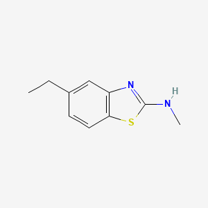 molecular formula C10H12N2S B15370290 5-Ethyl-N-methyl-2-benzothiazolamine CAS No. 50450-72-1