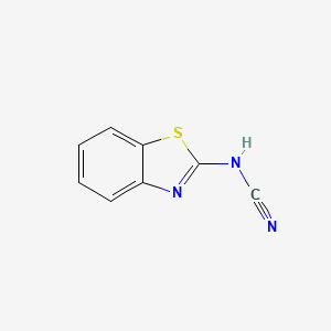 molecular formula C8H5N3S B15370304 N-(Benzo[d]thiazol-2-yl)cyanamide 