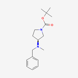 molecular formula C17H26N2O2 B15370312 (S)-3-(Benzyl-methyl-amino)-pyrrolidine-1-carboxylic acid tert-butyl ester 