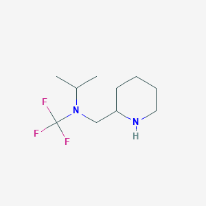 N-(piperidin-2-ylmethyl)-N-(trifluoromethyl)propan-2-amine