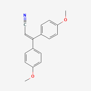 molecular formula C17H15NO2 B15370361 3,3-Bis(4-methoxyphenyl)-propenenitrile 