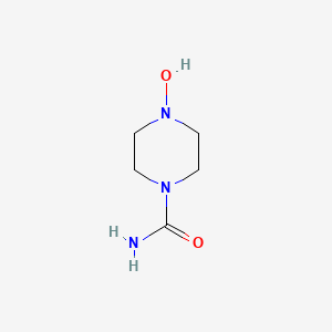 molecular formula C5H11N3O2 B15370372 4-Hydroxypiperazine-1-carboxamide CAS No. 570410-02-5